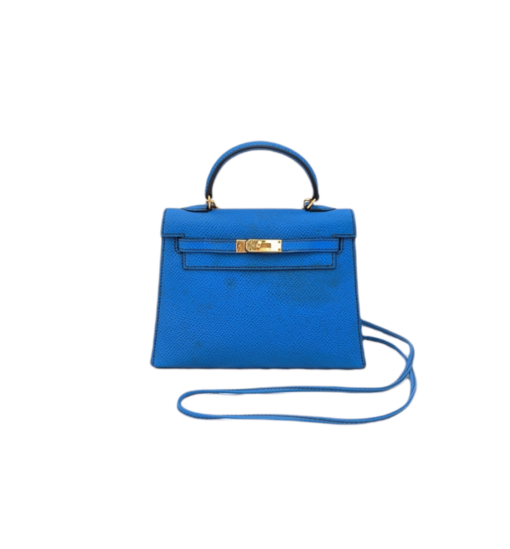 HERMES Kelly Micro 15 Courchevel Leather bag
