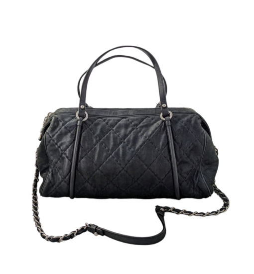 CHANEL Iridescent Black Boston Bag