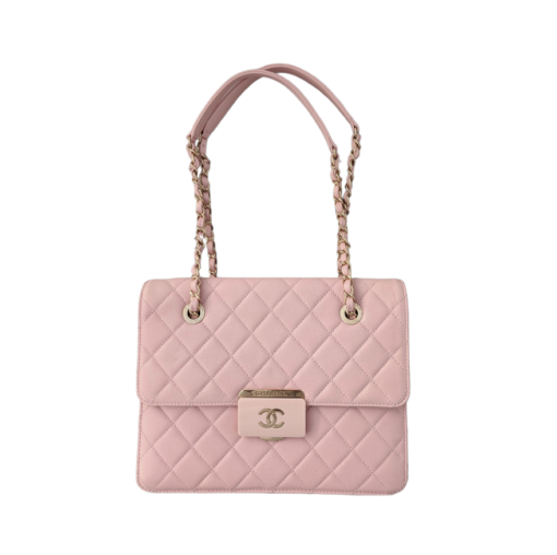 CHANEL Tote Pink Leather Bag