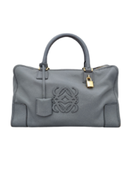 LOEWE Amazona Bluish Gray Leather Bag
