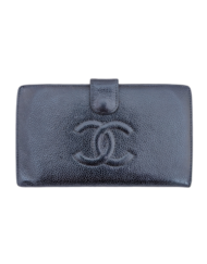 CHANEL Vintage Caviar Leather Wallet