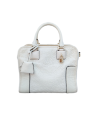 LOEWE Amazona Square White Leather Bag
