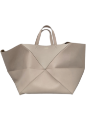 LOEWE Puzzle Fold XXL Nude leather Tote Bag