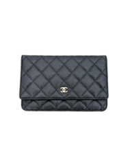 CHANEL Wallet on Chain Caviar leather black